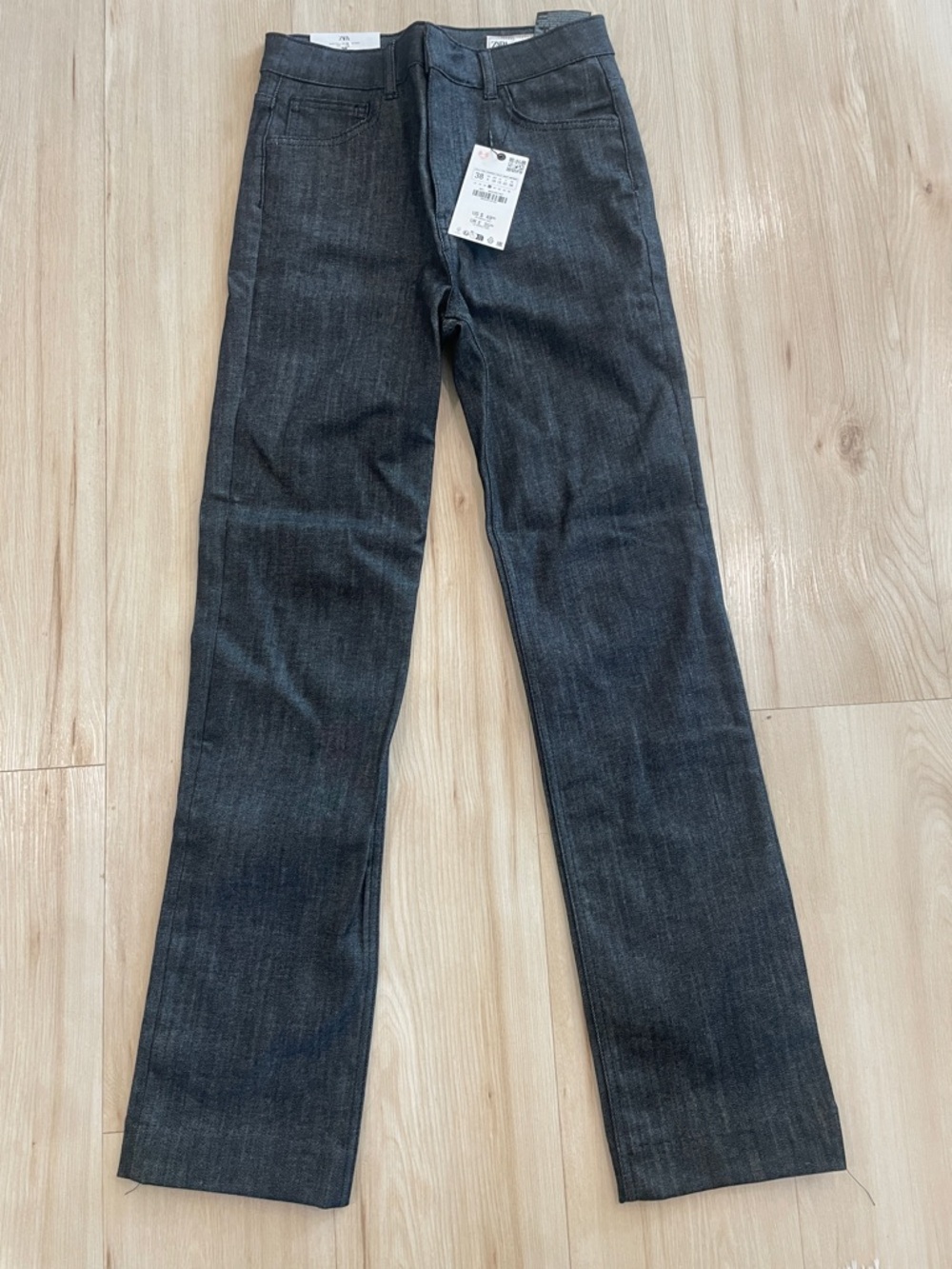 Zara Straight Leg Women's Jeans in Dark Gray